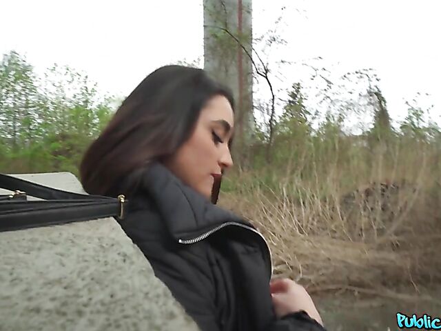 POV public fuck with money hungry Sara Diamante