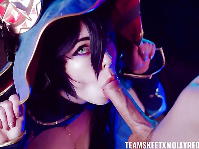 Pantyhose fuck with slutty cosplay girl Molly RedWolf