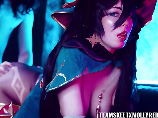 Pantyhose fuck with slutty cosplay girl Molly RedWolf