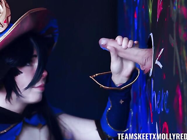 Pantyhose fuck with slutty cosplay girl Molly RedWolf