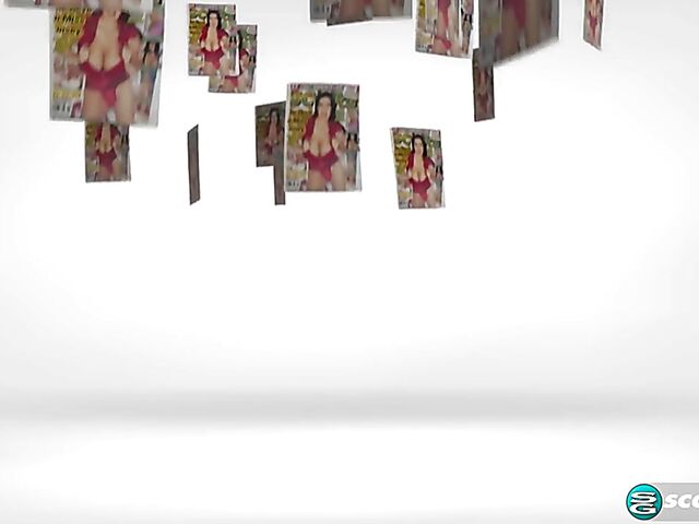 Busty brunette Joana Bliss backstage and masturbation with her toy