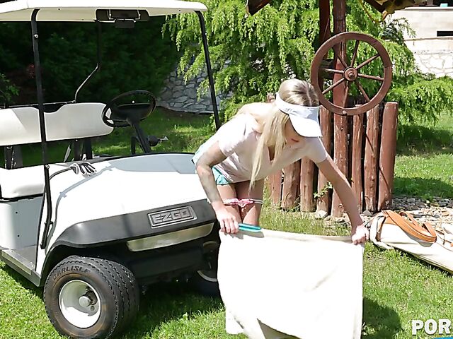 Isabelle Deltore - MILF outdoor anal with her golf instructor