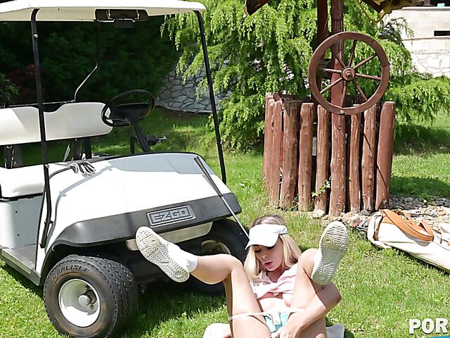 Isabelle Deltore - MILF outdoor anal with her golf instructor