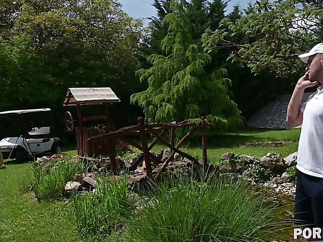 Isabelle Deltore - MILF outdoor anal with her golf instructor