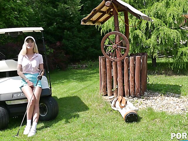 Isabelle Deltore - MILF outdoor anal with her golf instructor