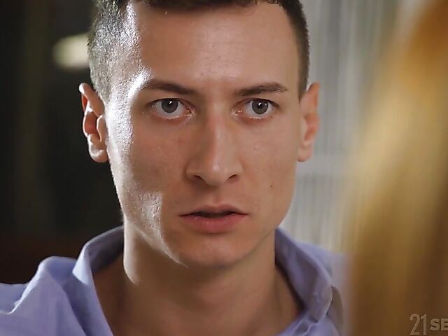 Veronica Leal - Slim redhead with glasses anal temptation