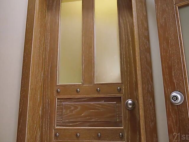 Veronica Leal - Slim redhead with glasses anal temptation