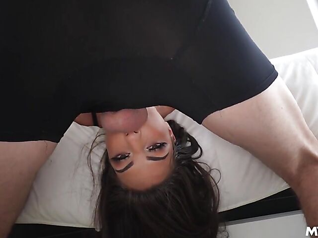 POV fucking at home with brown-eyed Armani X