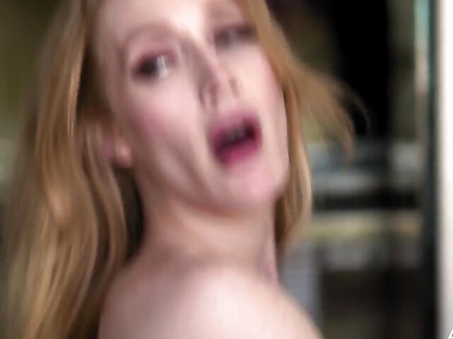 Skinny small tits blonde Emma Starletto seduces her bodyguard