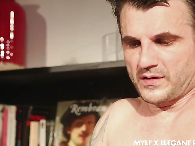 Mariska X - MILF MMF interracial threesome after public blowjob