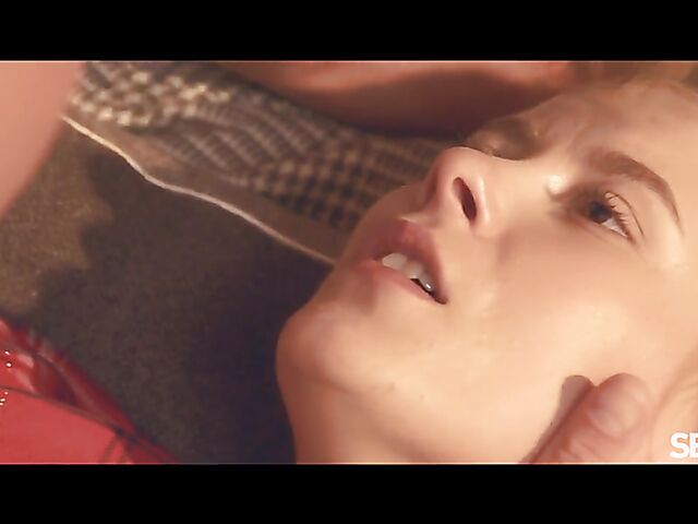 Late morning and passionate sex in bed with blonde Casey