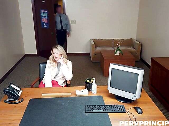 MIlf mom Charley Hart gets talked into sex in the principal's office