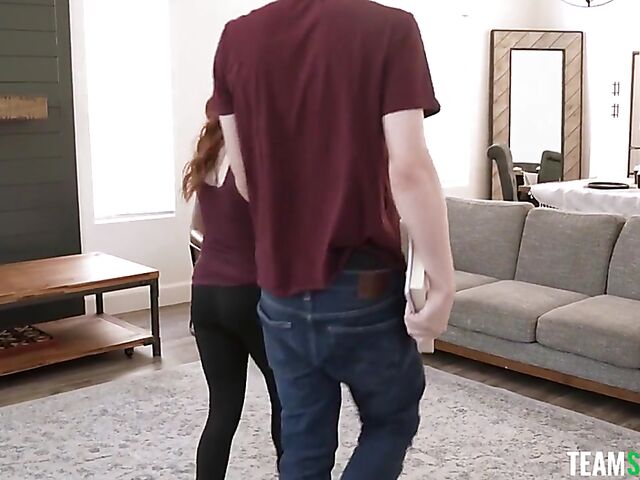 Alice Marie & Ophelia Kaan - Lucky boy has a threesome with stepmom and daughter