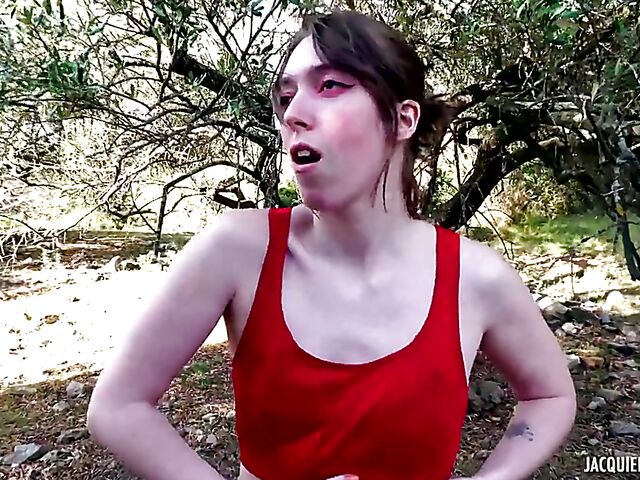 French gang bang with a pale skin slut in red called Daisy