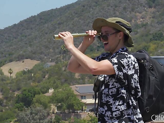 Spying on skinny bikini babe Summer Vixen and fucking her twat