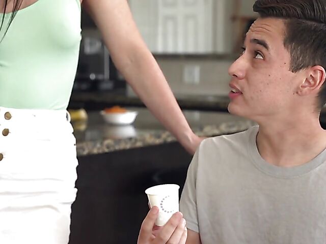 Cute milf and boy fuck in stepmom and son porn with Jennifer White