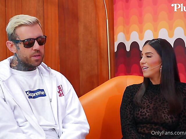 Pornstar talk show and crazy FFM threesome with Alina Lopez, Lena the Plug and Adam22