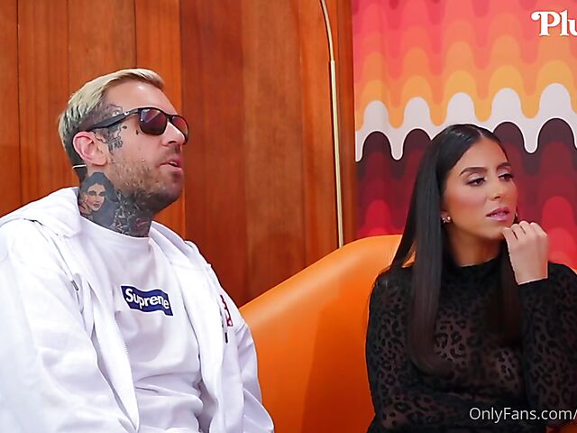 Pornstar talk show and crazy FFM threesome with Alina Lopez, Lena the Plug and Adam22