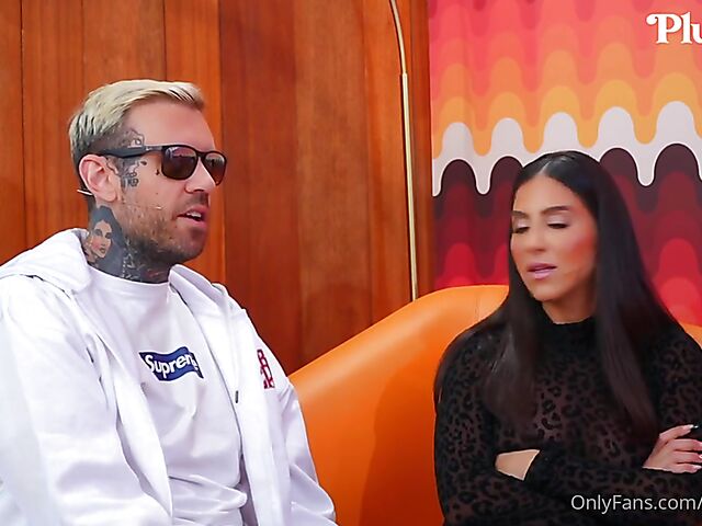 Pornstar talk show and crazy FFM threesome with Alina Lopez, Lena the Plug and Adam22