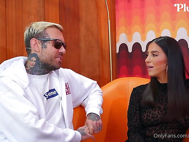 Pornstar talk show and crazy FFM threesome with Alina Lopez, Lena the Plug and Adam22