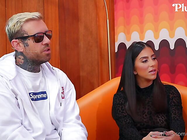Pornstar talk show and crazy FFM threesome with Alina Lopez, Lena the Plug and Adam22