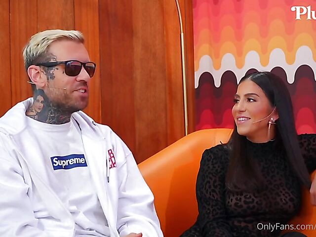 Pornstar talk show and crazy FFM threesome with Alina Lopez, Lena the Plug and Adam22
