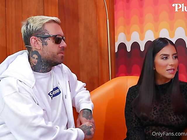 Pornstar talk show and crazy FFM threesome with Alina Lopez, Lena the Plug and Adam22