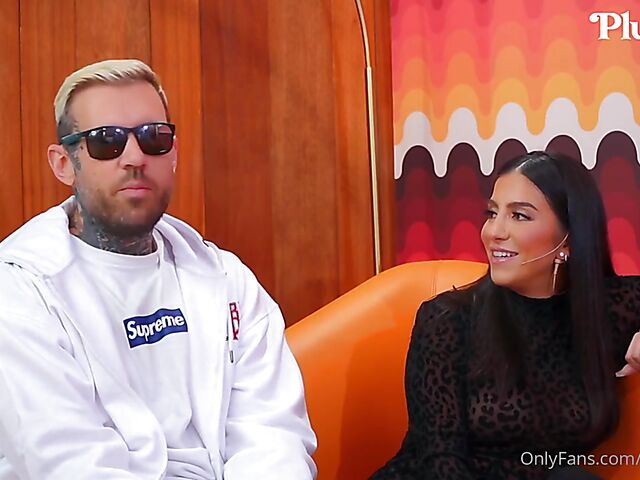 Pornstar talk show and crazy FFM threesome with Alina Lopez, Lena the Plug and Adam22