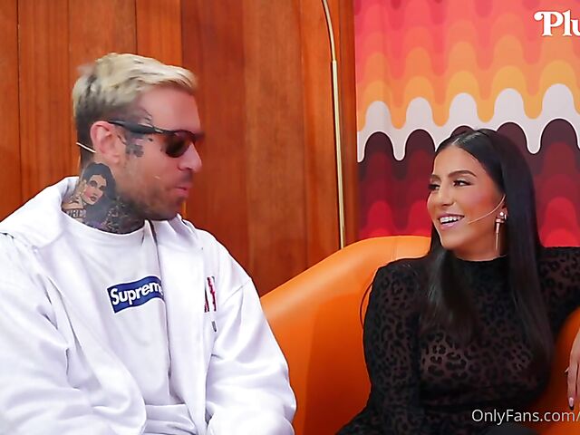 Pornstar talk show and crazy FFM threesome with Alina Lopez, Lena the Plug and Adam22