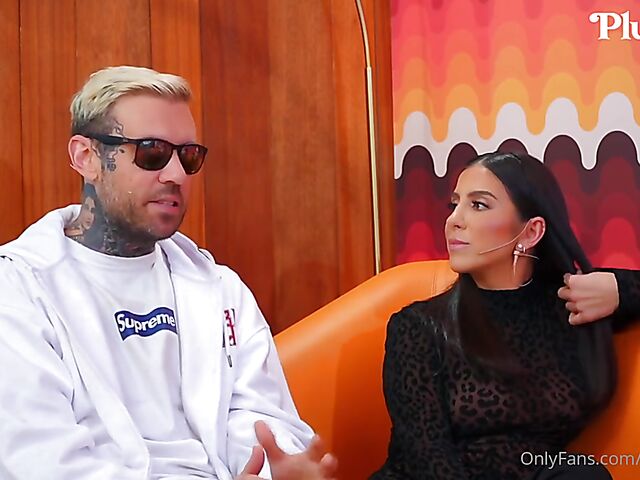 Pornstar talk show and crazy FFM threesome with Alina Lopez, Lena the Plug and Adam22