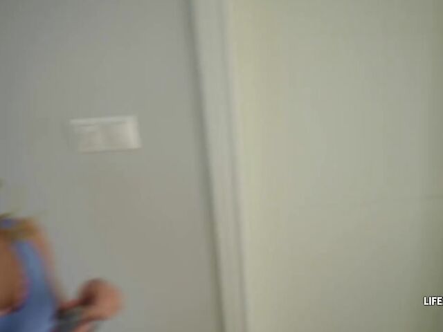 Candee Licious - Charming blonde POV footjob and fuck