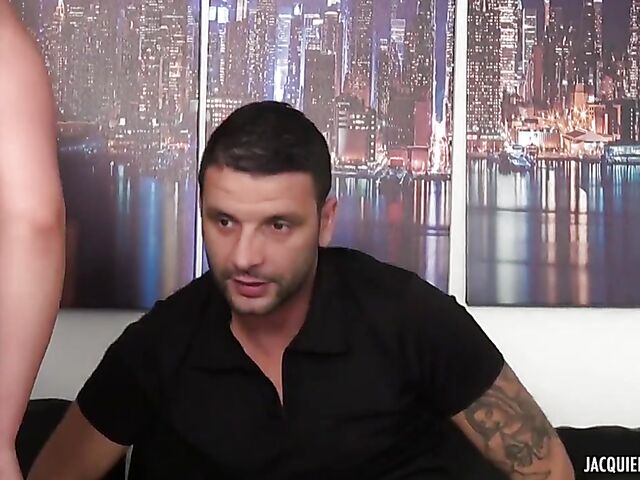 French anal fuck in lingerie and stockings with Anais