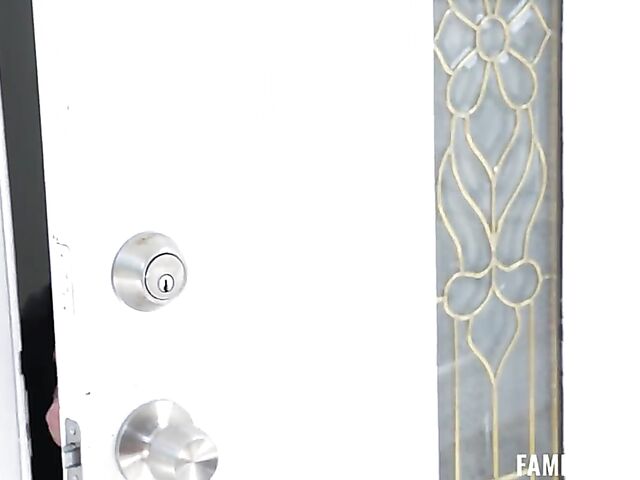 Sneaky sex in the kitchen with horny young redhead Bess Breast