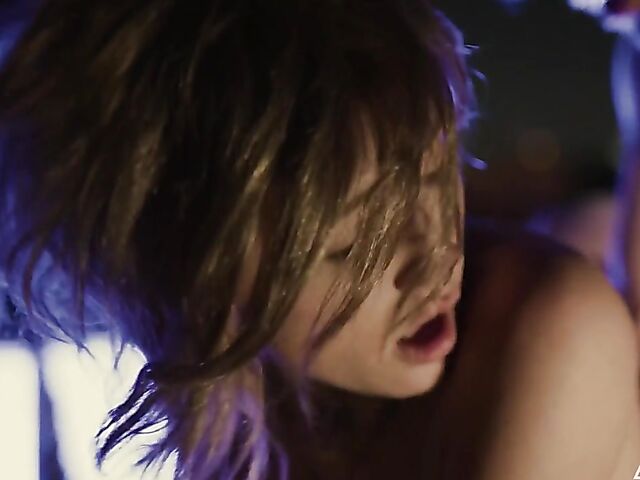 Maya Woulfe - Partying hard and riding cock on the roof at night