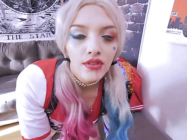 POV anal with a blue-eyed alt girl in ripped fishnets