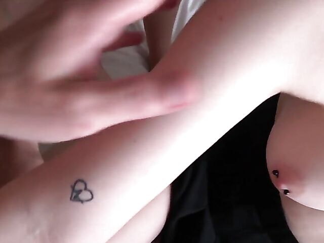 Teen girls with glasses POV threesome featuring Hazel Heart and Jade Jones