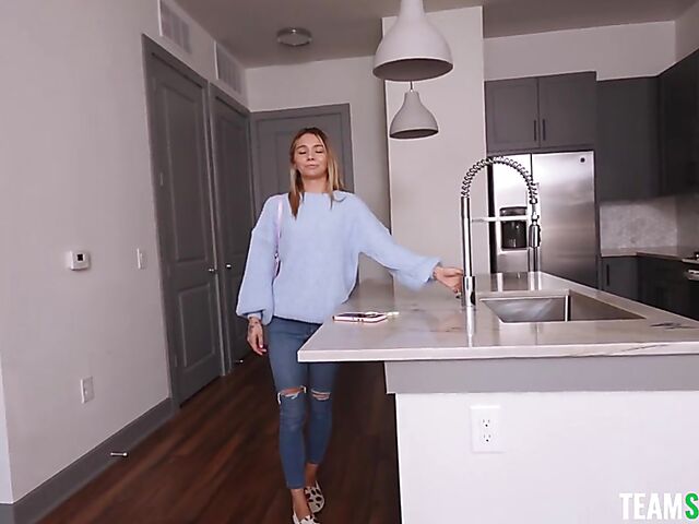 Cute teen POV face and pussy fuck with Mia Kay