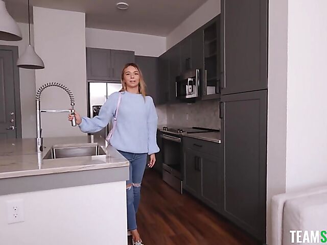 Cute teen POV face and pussy fuck with Mia Kay