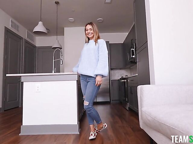 Cute teen POV face and pussy fuck with Mia Kay