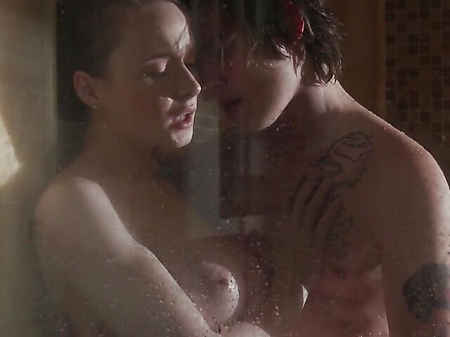 Sex in bed with young big tits babe Hazel Moore after shower