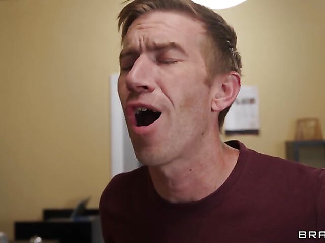 Shaved asian Yiming Curiosity is curious about Danny D's big white cock