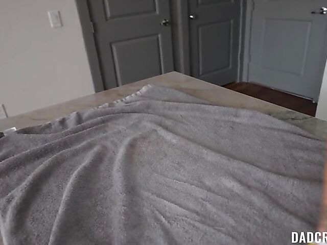 Blowjob after shower and POV fucking with adorable stepdaughter Mia Kay