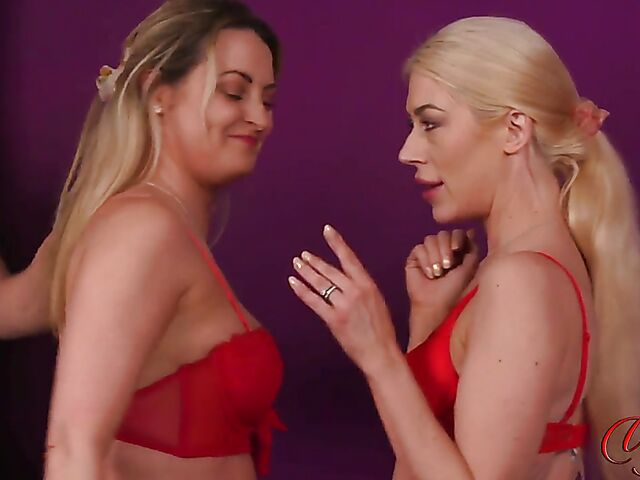 Paris Model & Princess Phee - Curious nurses in sexy lingerie watching guy jerk off