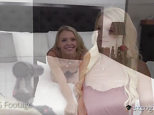 Small tits blonde DP casting with Evelyn Payne