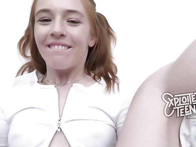 Madi Collins - Young redhead POV casting video