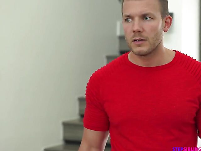 Adorable teen stepsister Leana Lovings gets boned