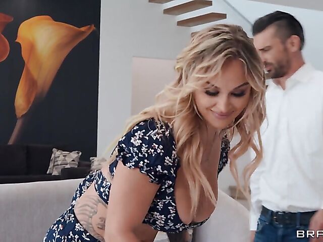 Katalina Kyle - Busty cheating housewife anal with her husband's friend