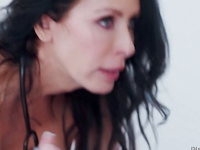 2-on-1 FFM big titty MILF nurse threesome with a boy featuring Alura Jenson and Reagan Foxx