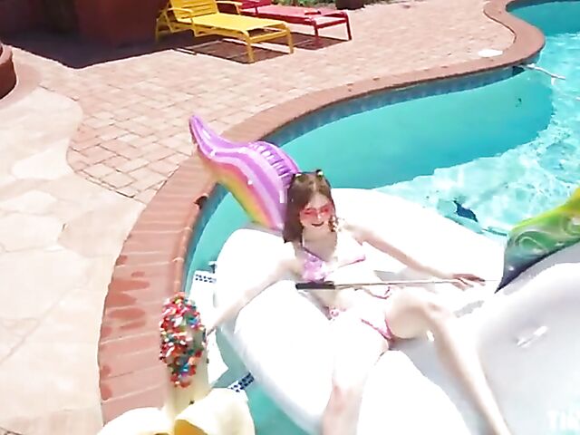 Nasty teen step sister Reese Robbins sucks and fucks all day long