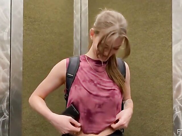 Tall cute babe with long legs Olivia Madison loves sex toys